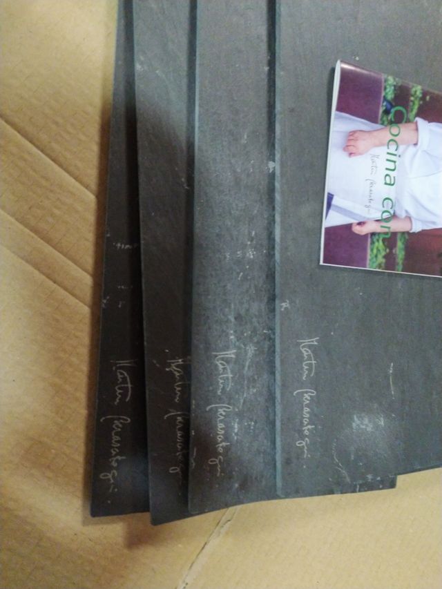 Set de 5 platos de pizarra