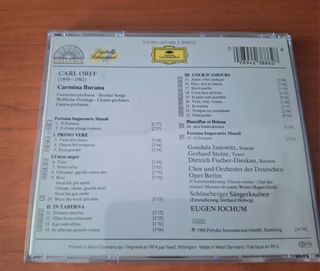 Barber y Carl Orff Carmina Burana CD