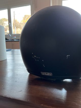 Casco moto vintage modelo aviador