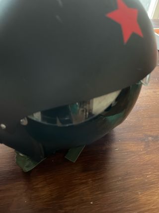 Casco moto vintage modelo aviador