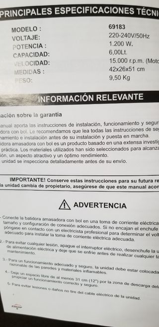 Maquina para repostería.Utilizado una vez