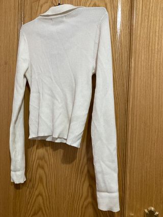 Jersey corto blanco Stradivarius
