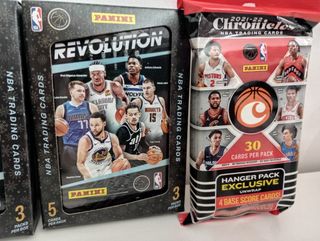 Cajas NBA Revolution y Fat Packs NBA Chronicles