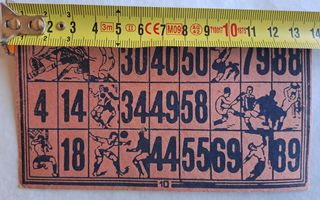 Cartones Loteria loto bingo antiguo