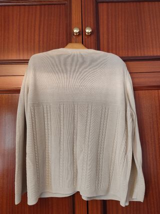Cardigan de verano beige Mono Mora