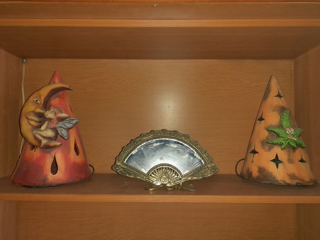 Lámparas elfos y hoja