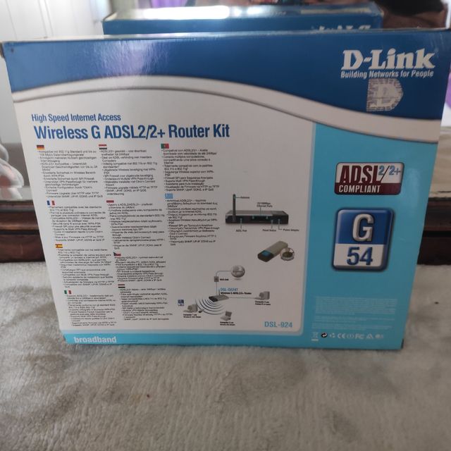 Router D-Link DSL 924 con accessori