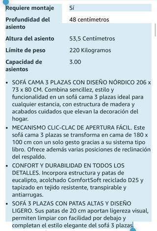 Sofa Cama Gris