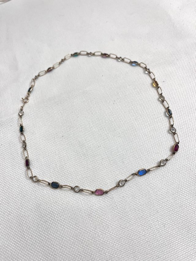 Collar cristales colores