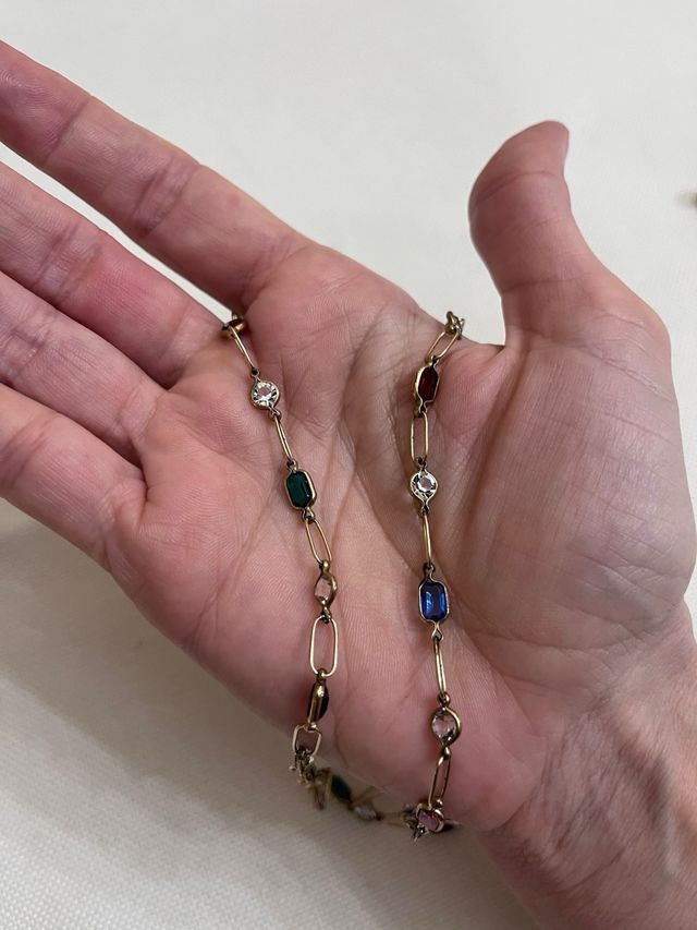 Collar cristales colores