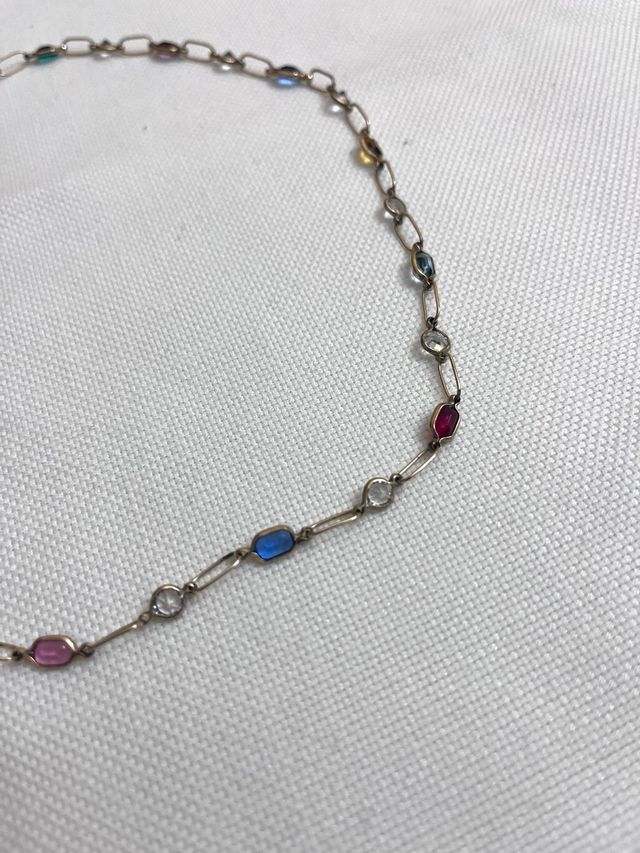 Collar cristales colores