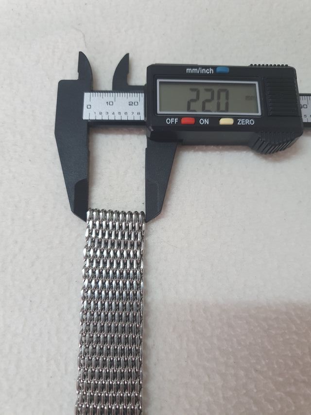 Correa reloj milanesa de 22mm.