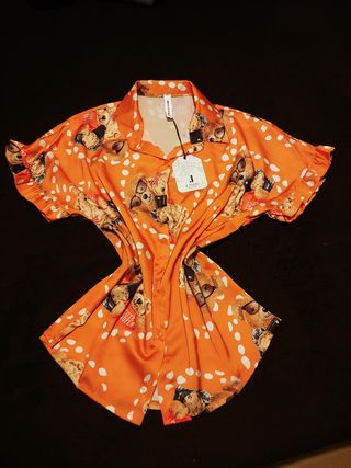 Camicia donna maniche corte taglia unica