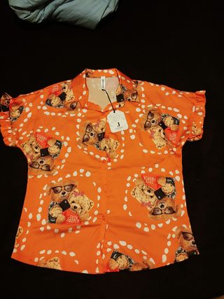 Camicia donna maniche corte taglia unica
