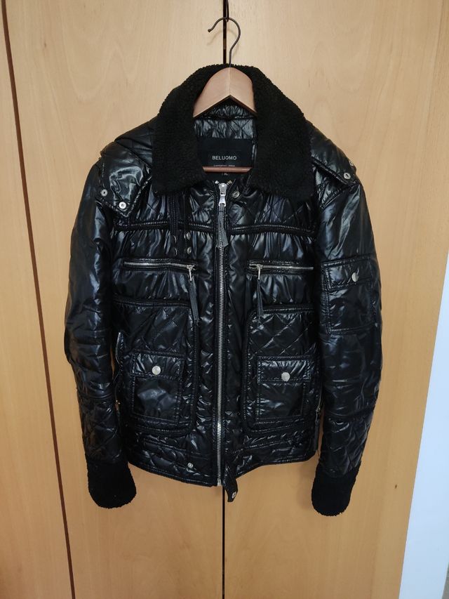 Cazadora negra Beluomo.