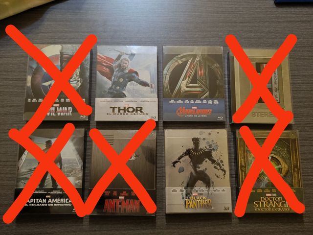 Steelbooks UCM Marvel Descatalogados LEER