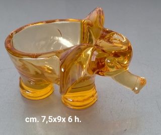 Vintage figurina ELEFANTE in vetro