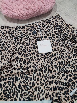 Nuevo falda pantalón leopardo talla S-M sexy
