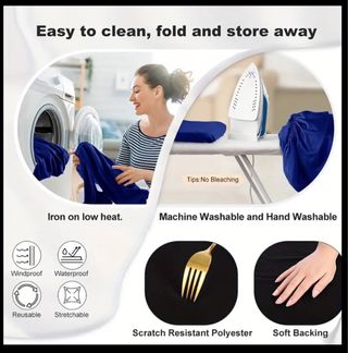 Funda mantel mesa 180x75 cm Blanco o Negro