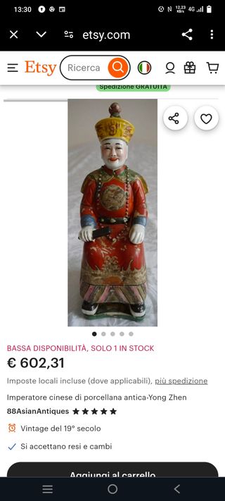 Statue 30 cm altezza Qing