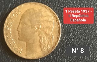 1 Peseta 1937 - II República Española 