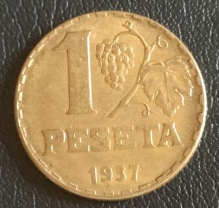 1 Peseta 1937 - II República Española 