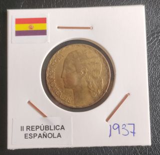 1 Peseta 1937 - II República Española 