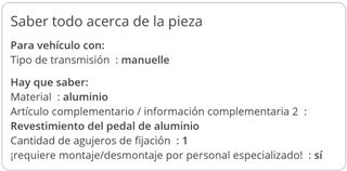 Pedal del acelerador 6PV011039711