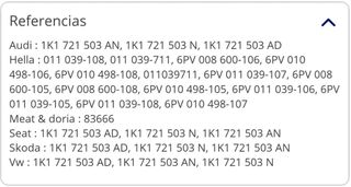 Pedal del acelerador 6PV011039711