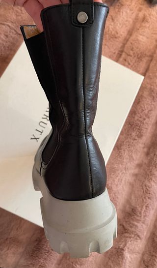 Botín 41 piel de caña alta con elásticos laterales