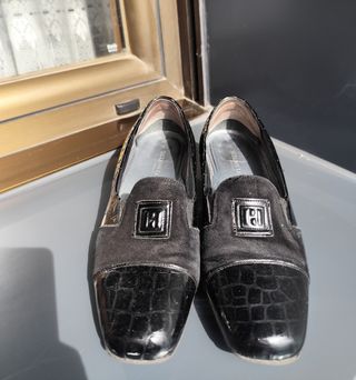 Zapatos confort de vestir negro Piedeli