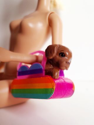 Barbie cane cucciolo più trasportino multicolor