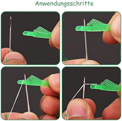 Kit 20 Enhebraderos Verdes - ¡Sin Esfuerzo!