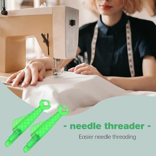 Kit 20 Enhebraderos Verdes - ¡Sin Esfuerzo!