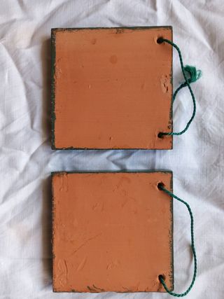 Quadretti in terracotta serigrafati