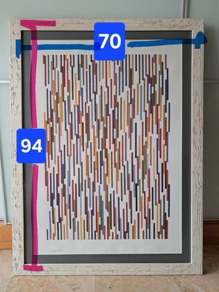 Lámina grande enmarcada