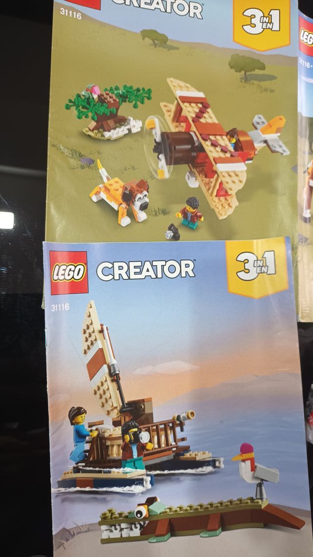 set Lego casa sull'albero,completo,senza scatola