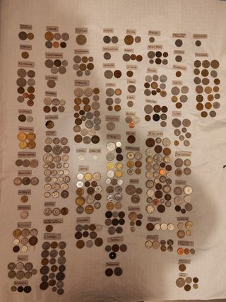 Colección de monedas del mundo