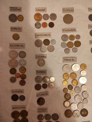 Colección de monedas del mundo