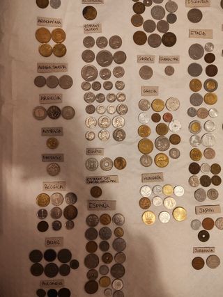 Colección de monedas del mundo