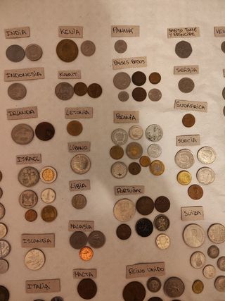 Colección de monedas del mundo