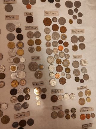 Colección de monedas del mundo