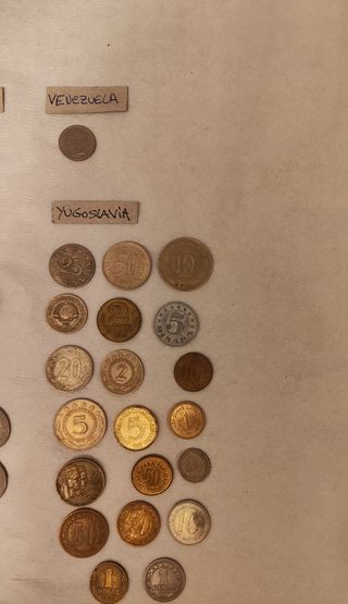 Colección de monedas del mundo