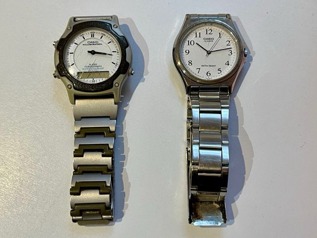 2 relojes Steel Casio
