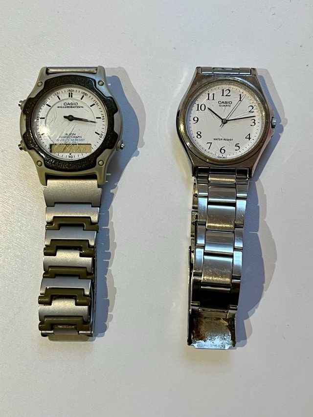 2 relojes Steel Casio