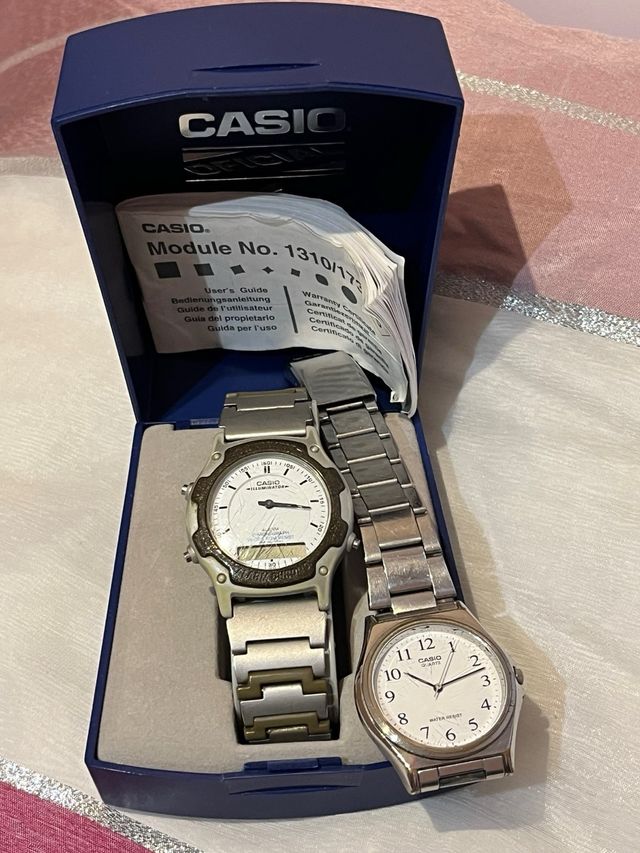 2 relojes Steel Casio