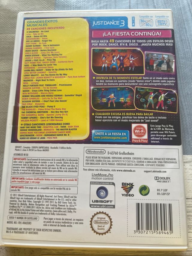 Just Dance 3 para Nintendo Wii
