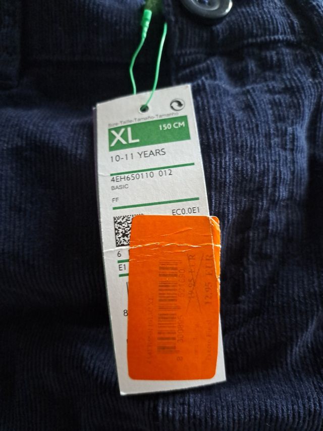 O VELLUTO A COSTE BENETTON PER RAGAZZE