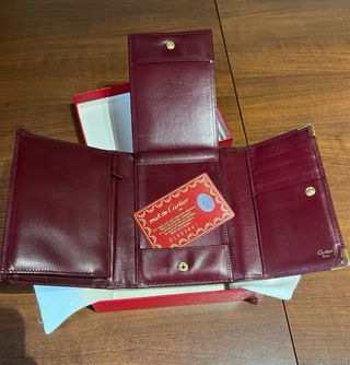 Portafoglio Cartier Vintage completo di garanzia 