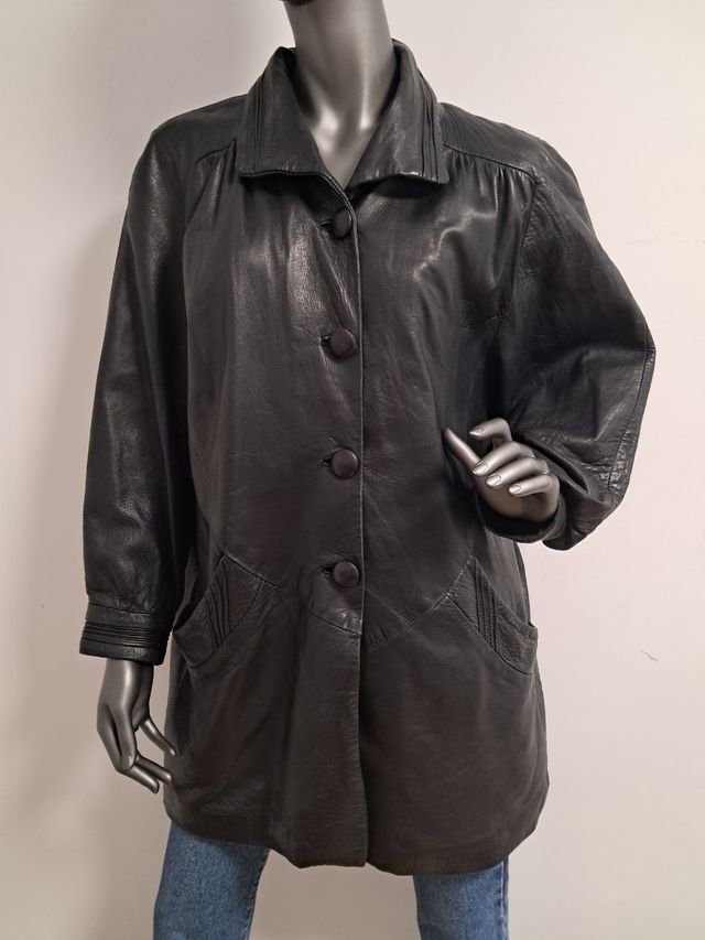 Abrigo de cuero mujer